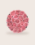 Glamorous com rosas preservadas cor-de-rosa, vista de cima | The Florist Portugal