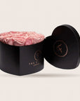Passion XL com rosas cor-de-rosa em caixa preta | The Florist Portugal