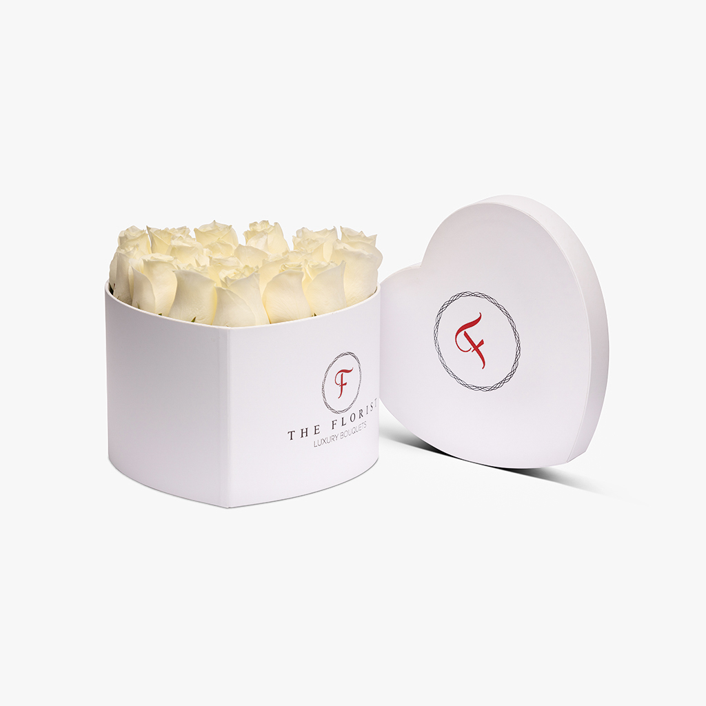 Passion White Roses XL - The Florist Portugal - Florista Online 24/7