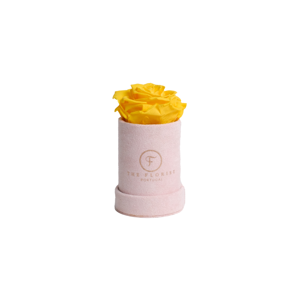 Single Rose Preserved Yellow - The Florist Portugal - Florista Online 24/7