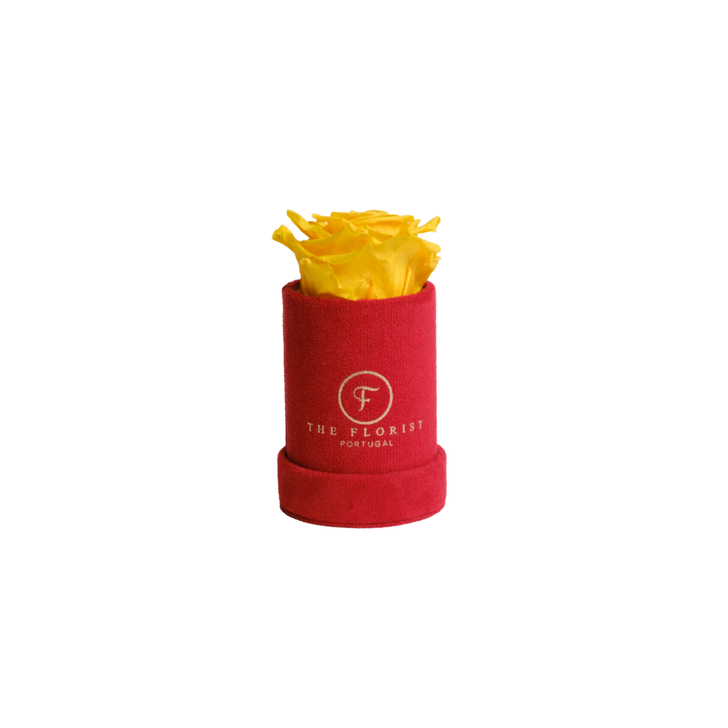 Single Rose Preserved Yellow - The Florist Portugal - Florista Online 24/7