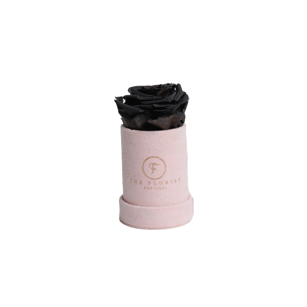 Single Rose Preserved Black - The Florist Portugal - Florista Online 24/7