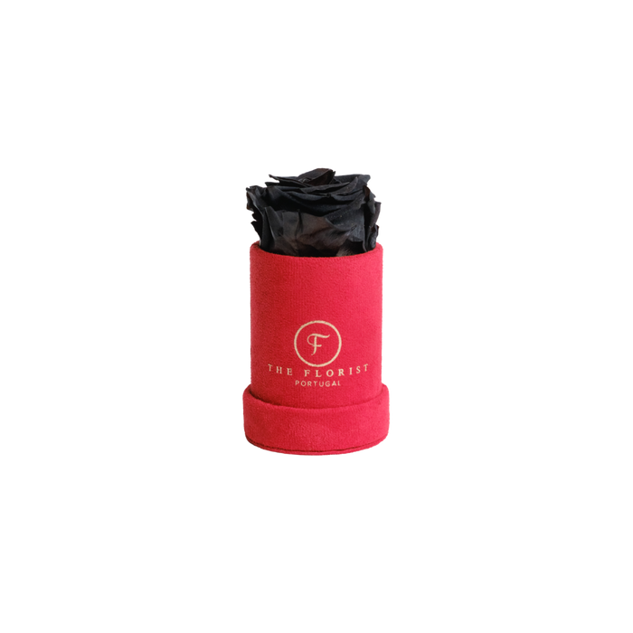 Single Rose Preserved Black - The Florist Portugal - Florista Online 24/7