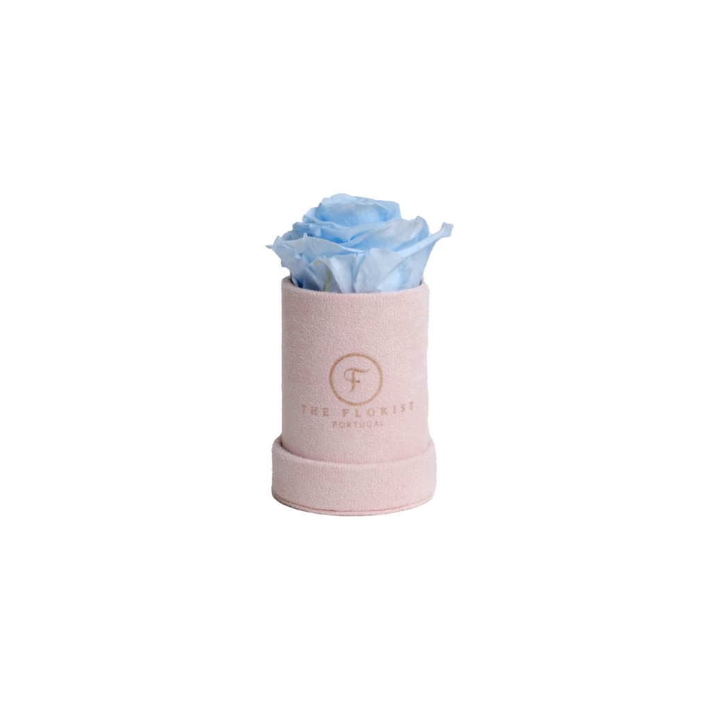 Single Rose Preserved Blue - The Florist Portugal - Florista Online 24/7