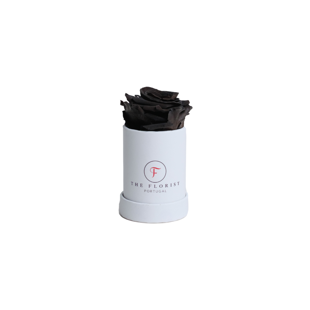Single Rose Preserved Black - The Florist Portugal - Florista Online 24/7