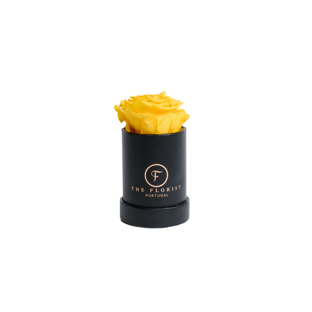 Single Rose Preserved Yellow - The Florist Portugal - Florista Online 24/7