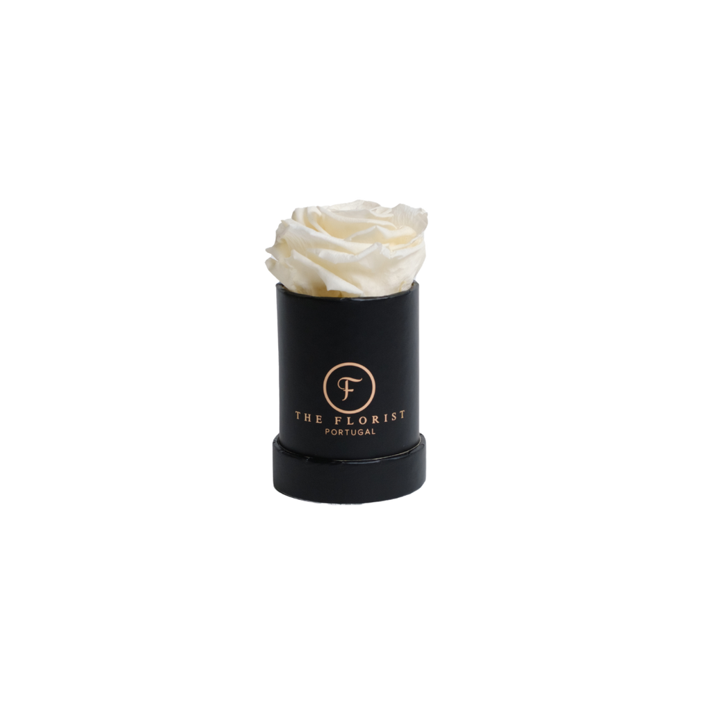 Single Rose Preserved White - The Florist Portugal - Florista Online 24/7