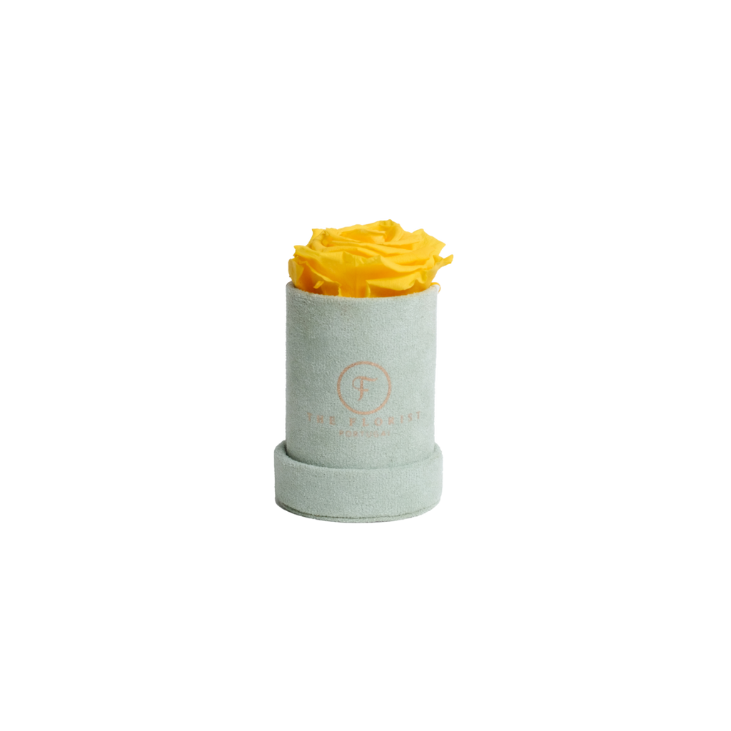 Single Rose Preserved Yellow - The Florist Portugal - Florista Online 24/7
