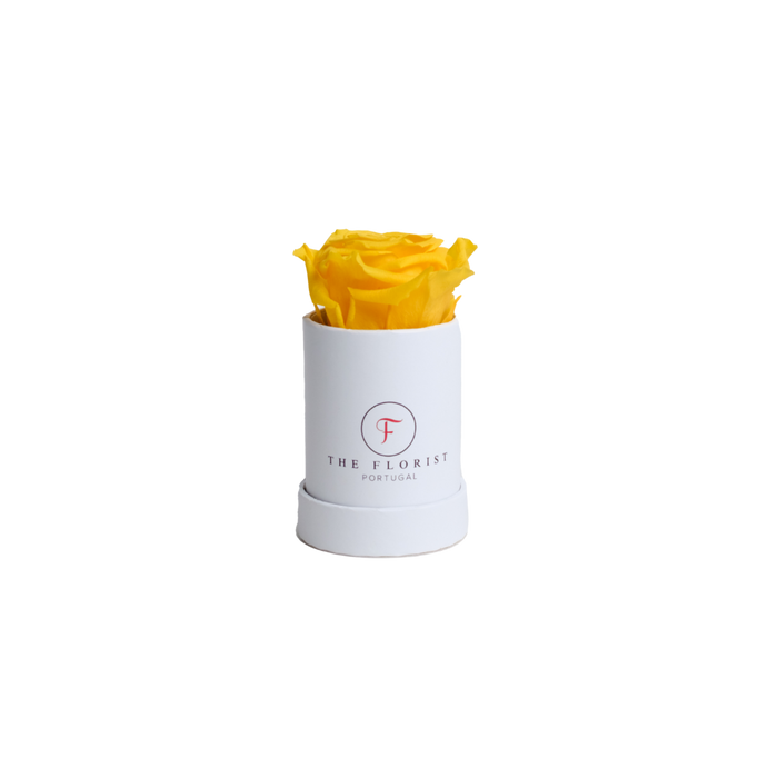 Single Rose Preserved Yellow - The Florist Portugal - Florista Online 24/7