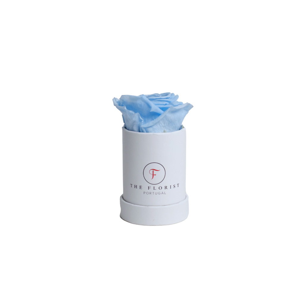 Single Rose Preserved Blue - The Florist Portugal - Florista Online 24/7