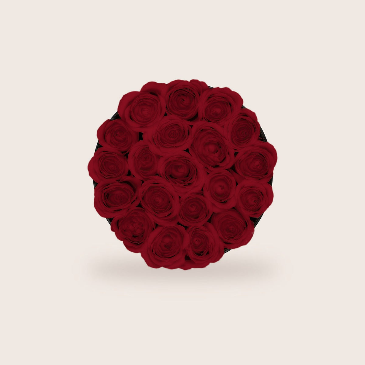 Glamorous com rosas preservadas vermelhas, vista de cima | The Florist Portugal