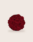 Simplicity com rosas preservadas vermelhas, vista de cima | The Florist Portugal