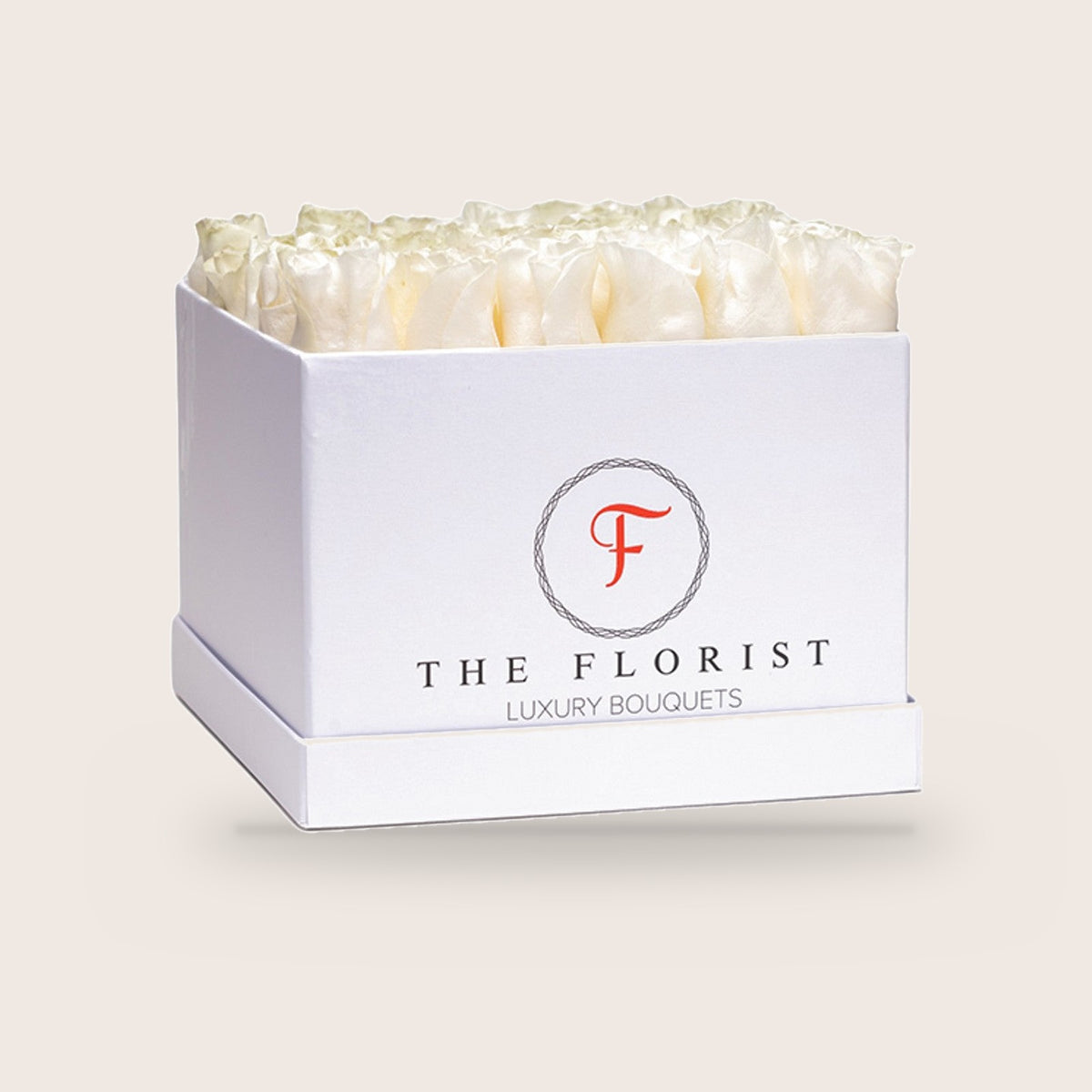 Supreme com rosas brancas | The Florist Portugal